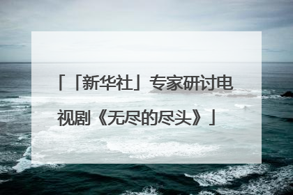 「新华社」专家研讨电视剧《无尽的尽头》