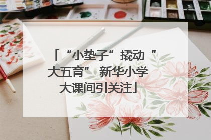“小垫子”撬动“大五育” 新华小学大课间引关注