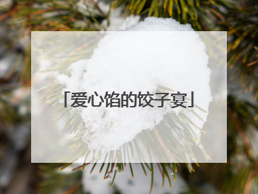 爱心馅的饺子宴