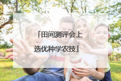 田间测评会上选优种学农技