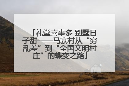 礼堂喜事多 别墅日子甜——马寨村从“穷乱差”到“全国文明村庄”的蝶变之路