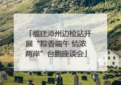 福建漳州边检站开展“粽香端午 情浓两岸”台胞座谈会