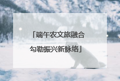 端午农文旅融合 勾勒振兴新脉络