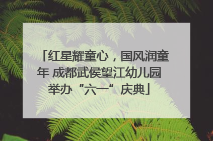 红星耀童心，国风润童年 成都武侯望江幼儿园举办“六一”庆典