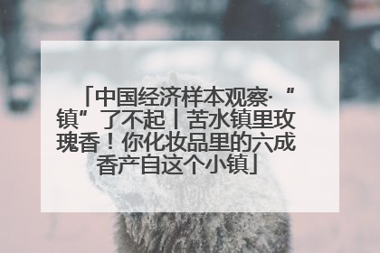 中国经济样本观察·“镇”了不起丨苦水镇里玫瑰香！你化妆品里的六成香产自这个小镇