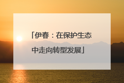 伊春：在保护生态中走向转型发展