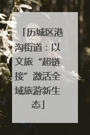 历城区港沟街道：以文旅“超链接”激活全域旅游新生态