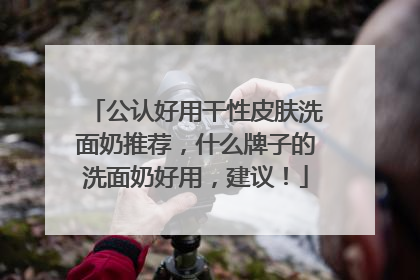 公认好用干性皮肤洗面奶推荐，什么牌子的洗面奶好用，建议！