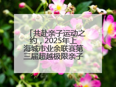 共赴亲子运动之约，2025年上海城市业余联赛第三届超越极限亲子挑战赛落幕
