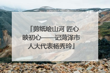 剪纸绘山河 匠心映初心——记菏泽市人大代表杨秀玲