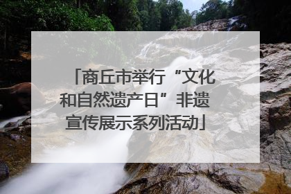 商丘市举行“文化和自然遗产日”非遗宣传展示系列活动