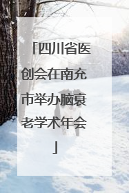 四川省医创会在南充市举办脑衰老学术年会
