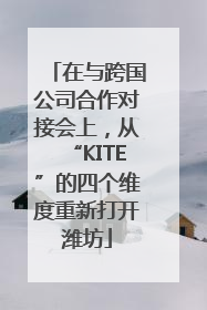在与跨国公司合作对接会上，从“KITE”的四个维度重新打开潍坊