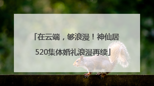 在云端，够浪漫！神仙居520集体婚礼浪漫再续