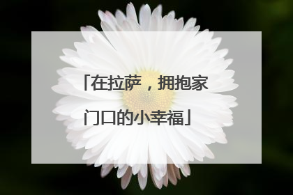 在拉萨，拥抱家门口的小幸福