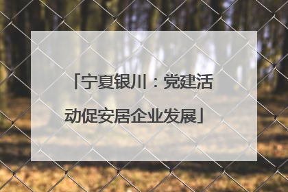 宁夏银川：党建活动促安居企业发展