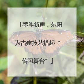 墨斗新声：东阳为古建技艺搭起“传习舞台”