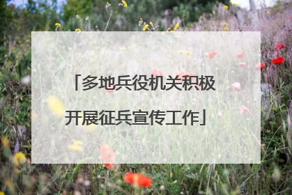 多地兵役机关积极开展征兵宣传工作
