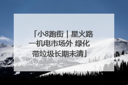 小8跑街｜星火路一机电市场外 绿化带垃圾长期未清