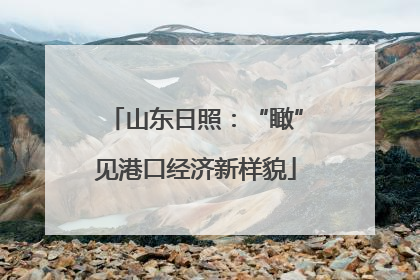 山东日照：“瞰”见港口经济新样貌