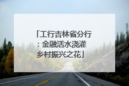 工行吉林省分行：金融活水浇灌 乡村振兴之花