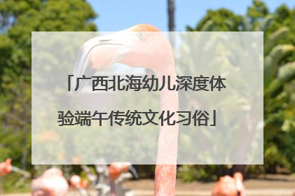 广西北海幼儿深度体验端午传统文化习俗