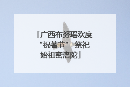 广西布努瑶欢度“祝著节” 祭祀始祖密洛陀