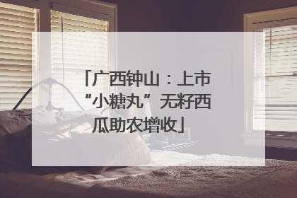广西钟山：上市“小糖丸”无籽西瓜助农增收