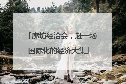 廊坊经洽会，赶一场国际化的经济大集