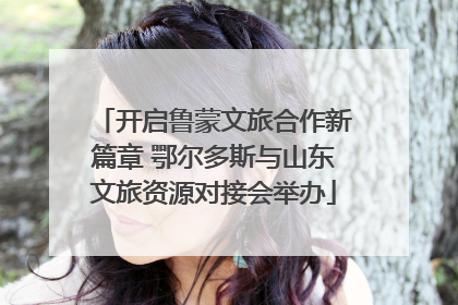 开启鲁蒙文旅合作新篇章 鄂尔多斯与山东文旅资源对接会举办