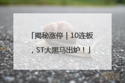 揭秘涨停｜10连板，ST大黑马出炉！