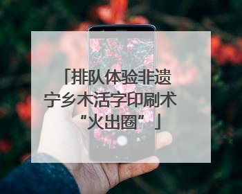 排队体验非遗 宁乡木活字印刷术“火出圈”