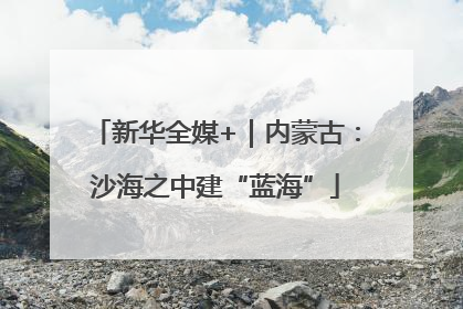 新华全媒+｜内蒙古：沙海之中建“蓝海”