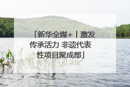 新华全媒+丨激发传承活力 非遗代表性项目聚成都