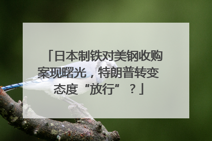 日本制铁对美钢收购案现曙光，特朗普转变态度“放行”？