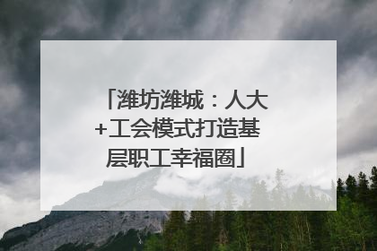 潍坊潍城：人大+工会模式打造基层职工幸福圈