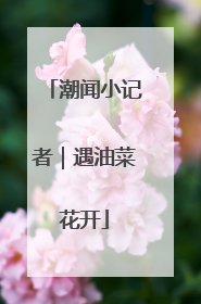 潮闻小记者｜遇油菜花开