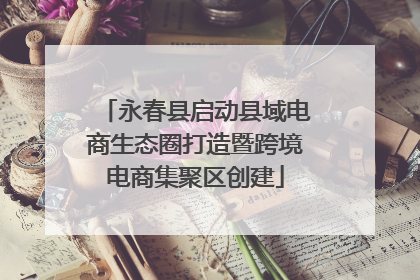 永春县启动县域电商生态圈打造暨跨境电商集聚区创建