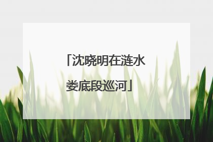 沈晓明在涟水娄底段巡河
