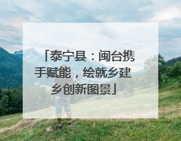 泰宁县：闽台携手赋能，绘就乡建乡创新图景