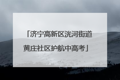 济宁高新区洸河街道黄庄社区护航中高考