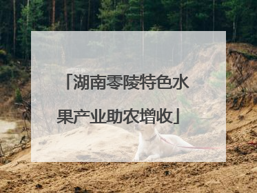 湖南零陵特色水果产业助农增收