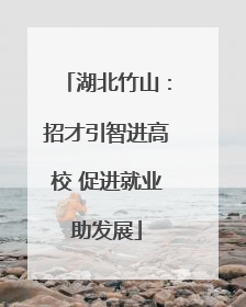 湖北竹山：招才引智进高校 促进就业助发展