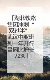 湖北铁路集团冲刺“双过半” 武汉中亚班列一年开行量同比增长72%