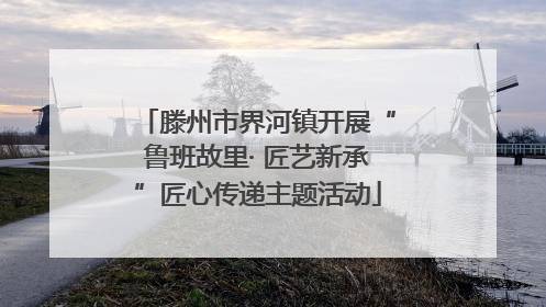 滕州市界河镇开展“鲁班故里· 匠艺新承”匠心传递主题活动