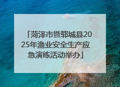 菏泽市暨郓城县2025年渔业安全生产应急演练活动举办