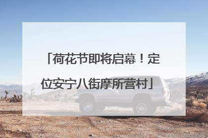荷花节即将启幕！定位安宁八街摩所营村