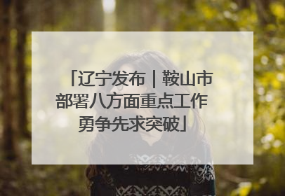 辽宁发布｜鞍山市部署八方面重点工作勇争先求突破