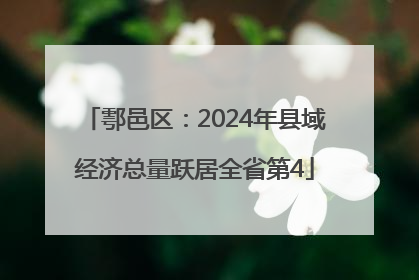 鄠邑区：2024年县域经济总量跃居全省第4