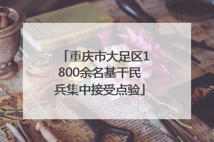 重庆市大足区1800余名基干民兵集中接受点验